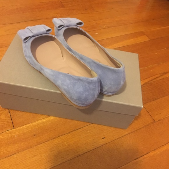 LAURA BELLARIVA Suede flat pointy toe shoe blue - Picture 5 of 5